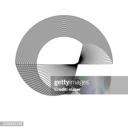 Abstract black and white moire pattern. Abstract black and white moire pattern.