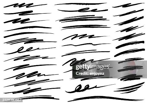 Black marker pen scribble patterns vector Black marker pen scribble patterns vector