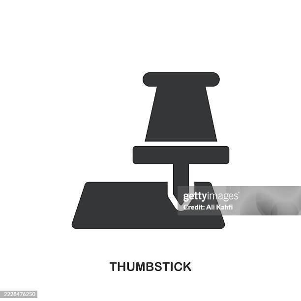 thumbstick glyph solid icon. solid icon that can be applied anywhere, simple, pixel perfect and modern style. - push pin on map stock illustrations