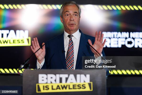 Reform UK Leader Holds Law And Order Press Conference Reform UK Leader Holds Law And Order Press Conference