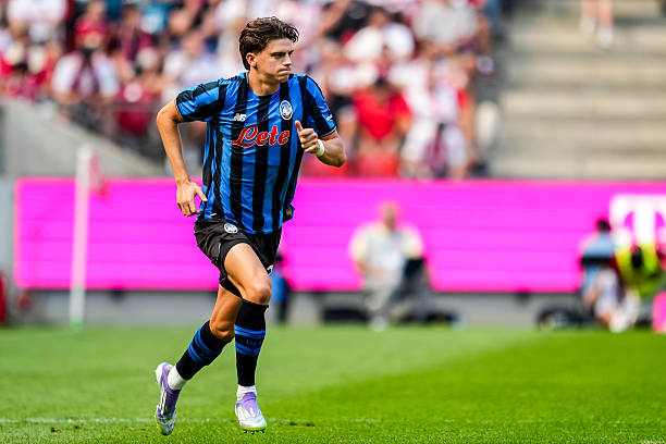 Marco Palestra of Atalanta BC looks on during the pre-season friendly match between 1. FC Köln and Atalanta BC at RheinEnergieStadion on August 9,...