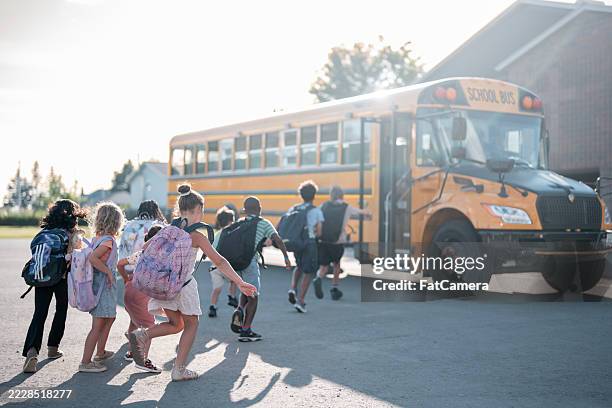Children Rushing 1,294 Morning School Bus Stock Photos, High-Res Pictures, and Images ...