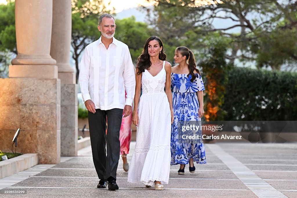 Spanish Royals Host Dinner For Authorities In Palma De Mallorca