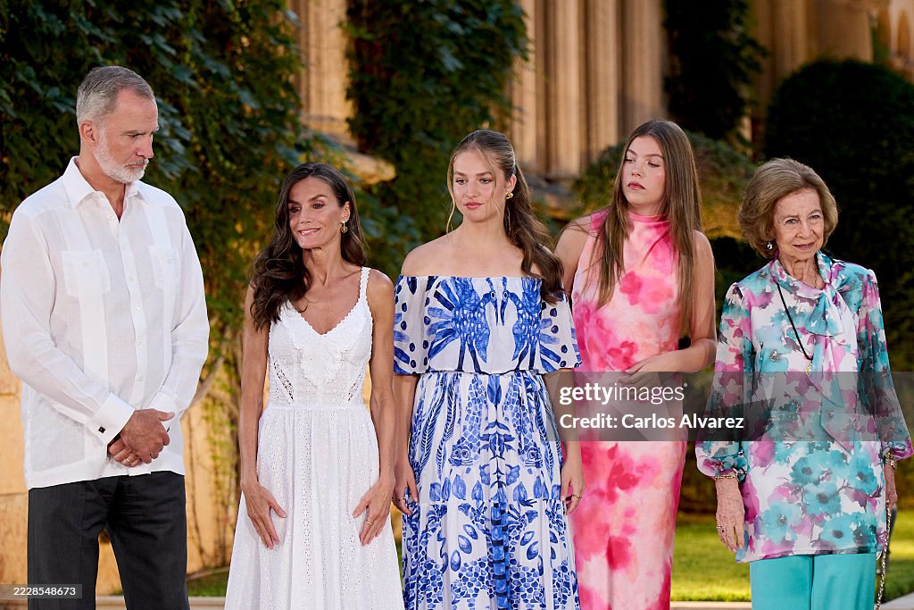Spanish Royals Host Dinner For Authorities In Palma De Mallorca
