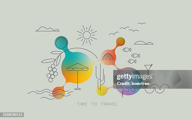 time to travel illusion design art background - fireplace background stock illustrations