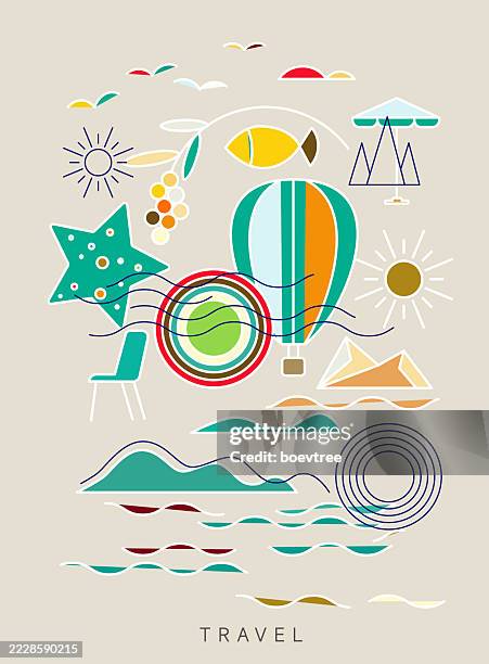 travel poster - fireplace background stock illustrations