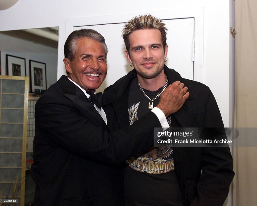 George Hamilton George Hamilton and his son Ashley backstage after a performance of ...
