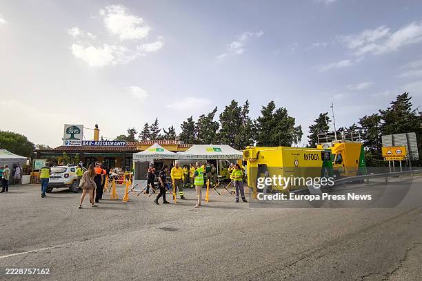 Images of the WFP of the fire in Tarifa, August 6, 2025 in Tarifa, Cadiz . The Emergency Service of Andalusia 112, under the Ministry of Presidency,...