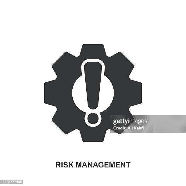 risk management glyph solid icon. solid icon that can be applied anywhere, simple, pixel perfect and modern style. - avoid risk stock illustrations