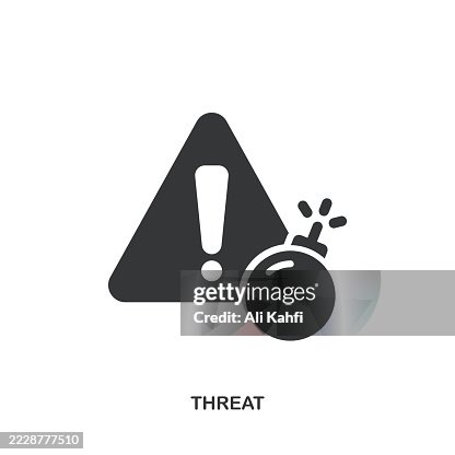 Threat glyph solid icon. Solid icon that can be applied anywhere, simple, pixel perfect and modern style. Threat glyph solid icon. Solid icon that can be applied anywhere, simple, pixel perfect and modern style.