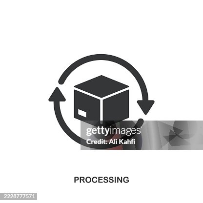 Processing glyph solid icon. Solid icon that can be applied anywhere, simple, pixel perfect and modern style. Processing glyph solid icon. Solid icon that can be applied anywhere, simple, pixel perfect and modern style.