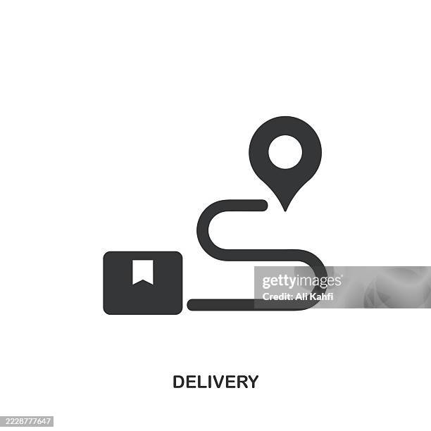 delivery glyph solid icon. solid icon that can be applied anywhere, simple, pixel perfect and modern style. - water system stock illustrations