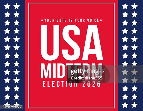 Mid Term Vector Usa Midterm Election Banner High-Res Vector Graphic - Getty Images