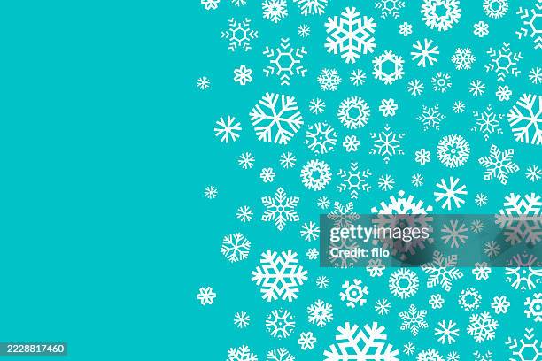 snow teal blue modern shapes texture abstract pattern background - snow texture stock illustrations