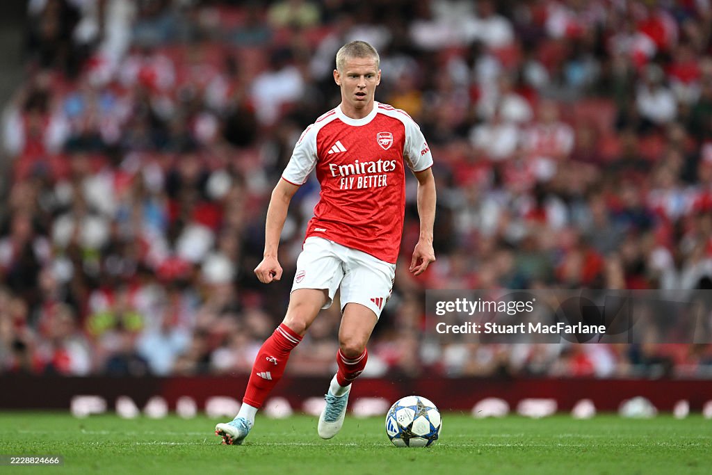 Arsenal Controls Oleksandr Zinchenko of Arsenal controls the ball during the... News ...