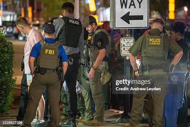 And Border Patrol officers arrest a man, after he assaulted law enforcement with a sandwich, along the U Street corridor during a federal law...