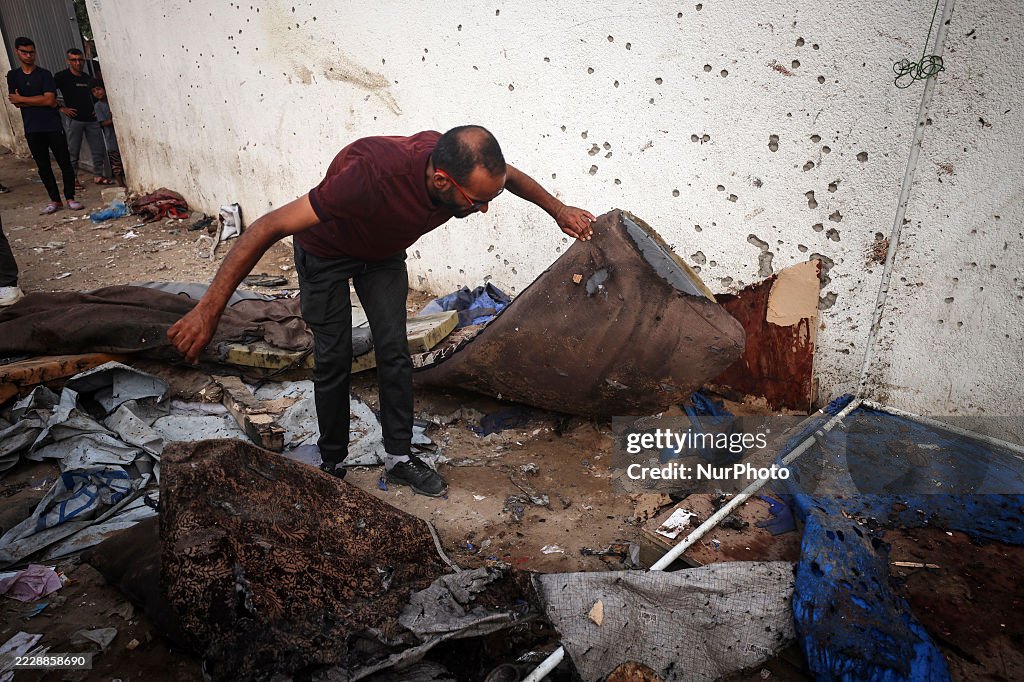 Aftermath Of Israeli Strike in Gaza City