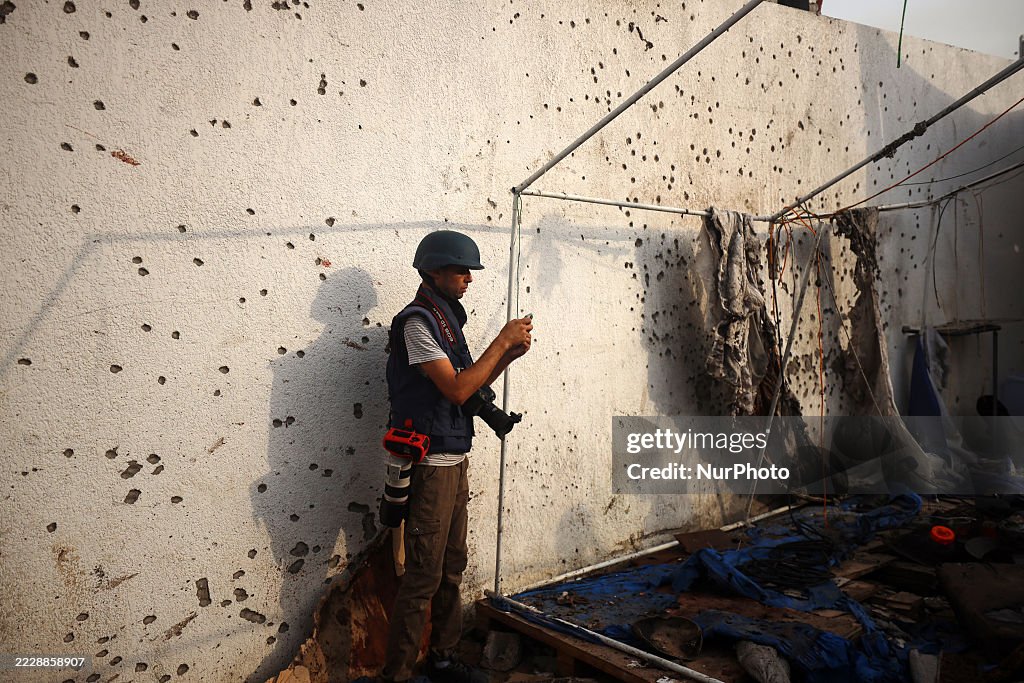 Aftermath Of Israeli Strike in Gaza City