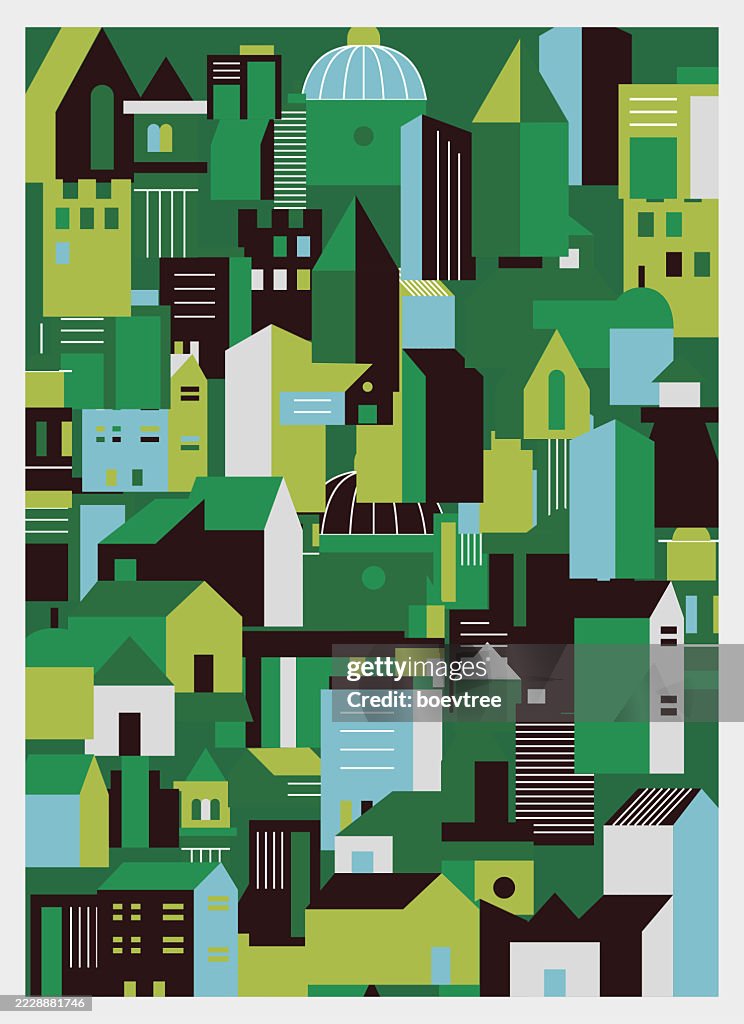 Building Community Vector Community Building Illustration Background High-Res Vector Graphic ...