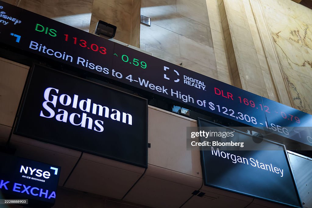 Traders At The NYSE As Stocks Hold Near Record Before Key Inflation Data