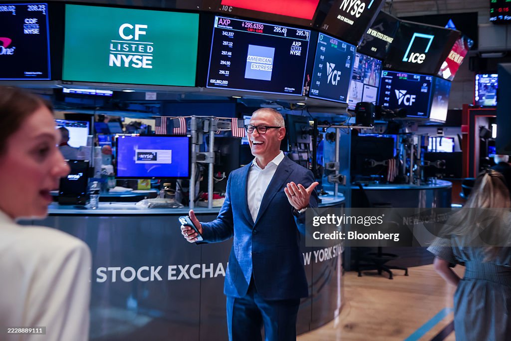 Traders At The NYSE As Stocks Hold Near Record Before Key Inflation Data