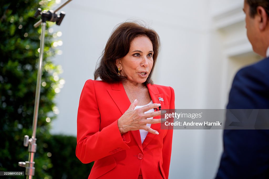U.S. Attorney For The District of Columbia Jeanine Pirro Speaks During A Television Interview Outside The White House
