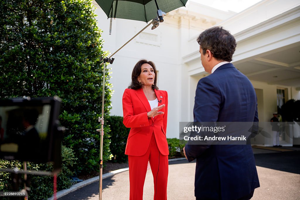 U.S. Attorney For The District of Columbia Jeanine Pirro Speaks During A Television Interview Outside The White House