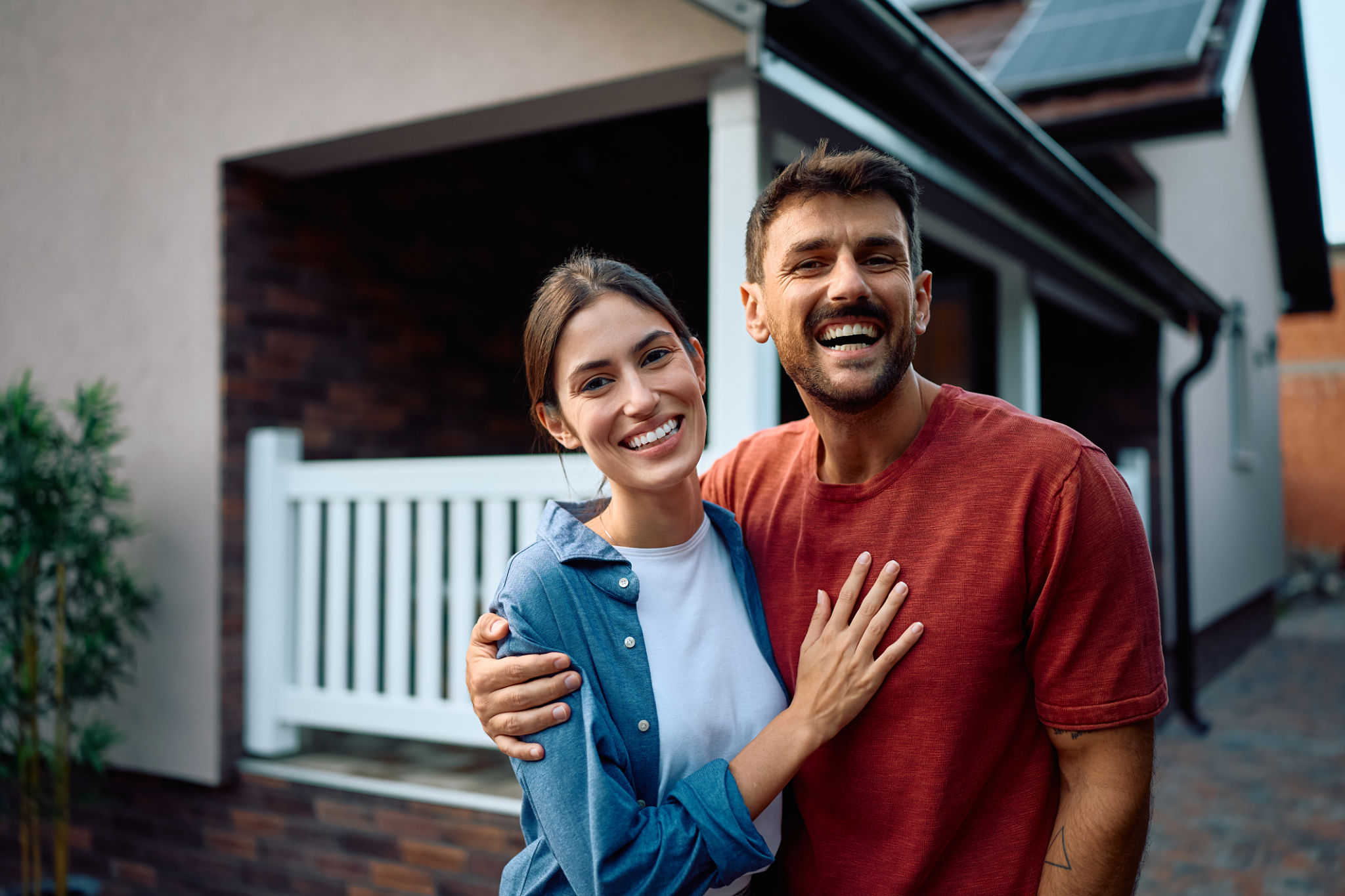 happy homeowners