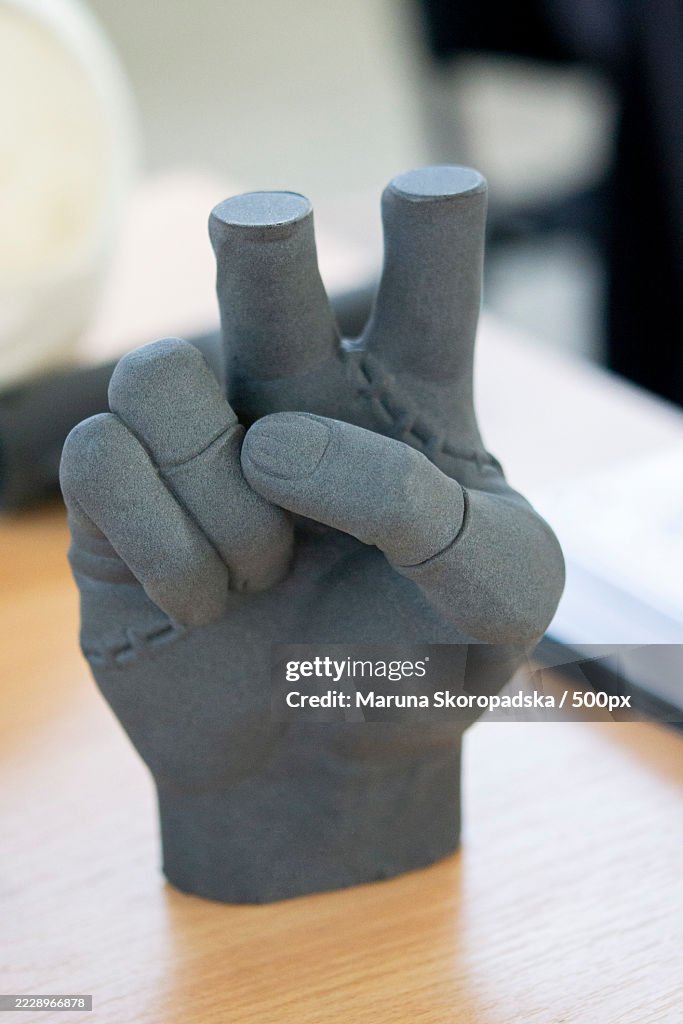 Hand printed on a 3 D printer from polyamide powder Three-dimensiona