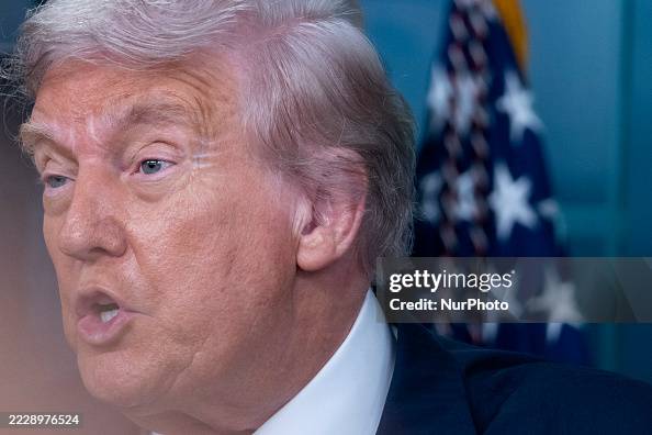 Donald Trump Press Conference President Donald Trump speaks to reporters in the James Brady Press ...