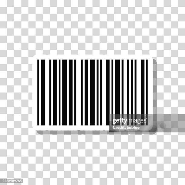 bar code. icon sticker on blank background - consumer reading label stock illustrations