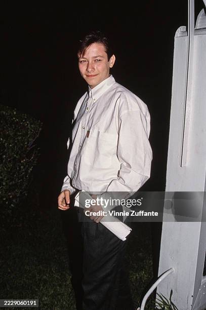 American actor Edward Furlong attending the opening night of 'Running on Empty' at the Wilshire Ebell Theatre in Los Angeles, California, April 13th...
