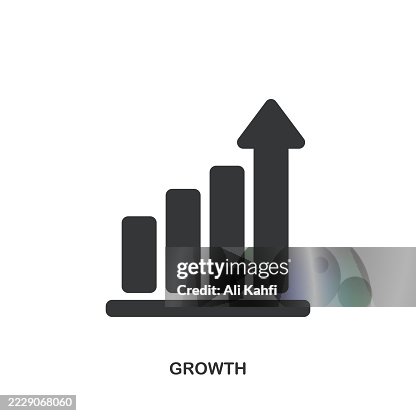 Growth glyph solid icon. Solid icon that can be applied anywhere, simple, pixel perfect and modern style. Growth glyph solid icon. Solid icon that can be applied anywhere, simple, pixel perfect and modern style.