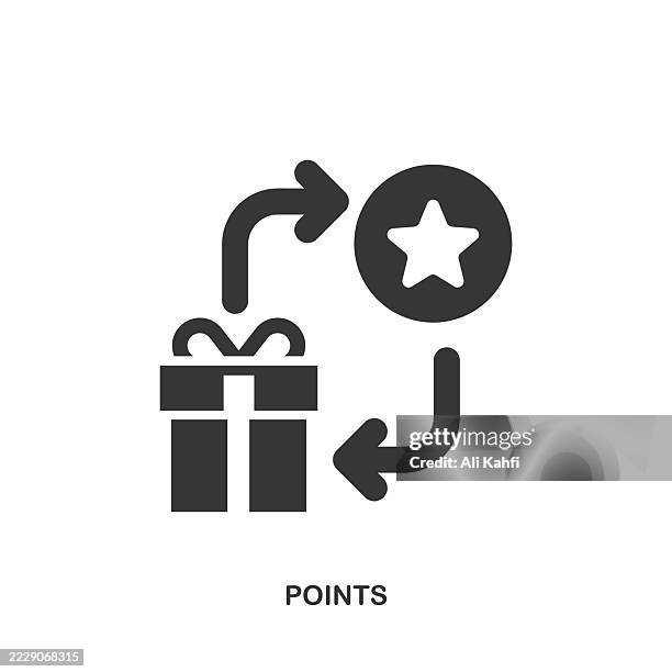 points glyph solid icon. solid icon that can be applied anywhere, simple, pixel perfect and modern style. - token stock illustrations