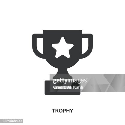 Trophy glyph solid icon. Solid icon that can be applied anywhere, simple, pixel perfect and modern style. Trophy glyph solid icon. Solid icon that can be applied anywhere, simple, pixel perfect and modern style.