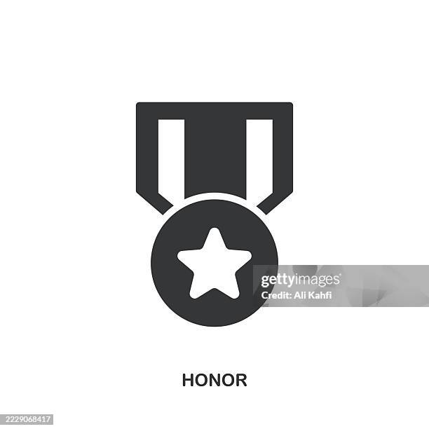 honor glyph solid icon. solid icon that can be applied anywhere, simple, pixel perfect and modern style. - raffle stock illustrations
