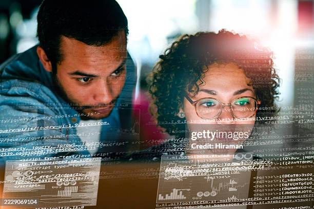 team of programmers collaborating on complex software application development - data science stock pictures, royalty-free photos & images