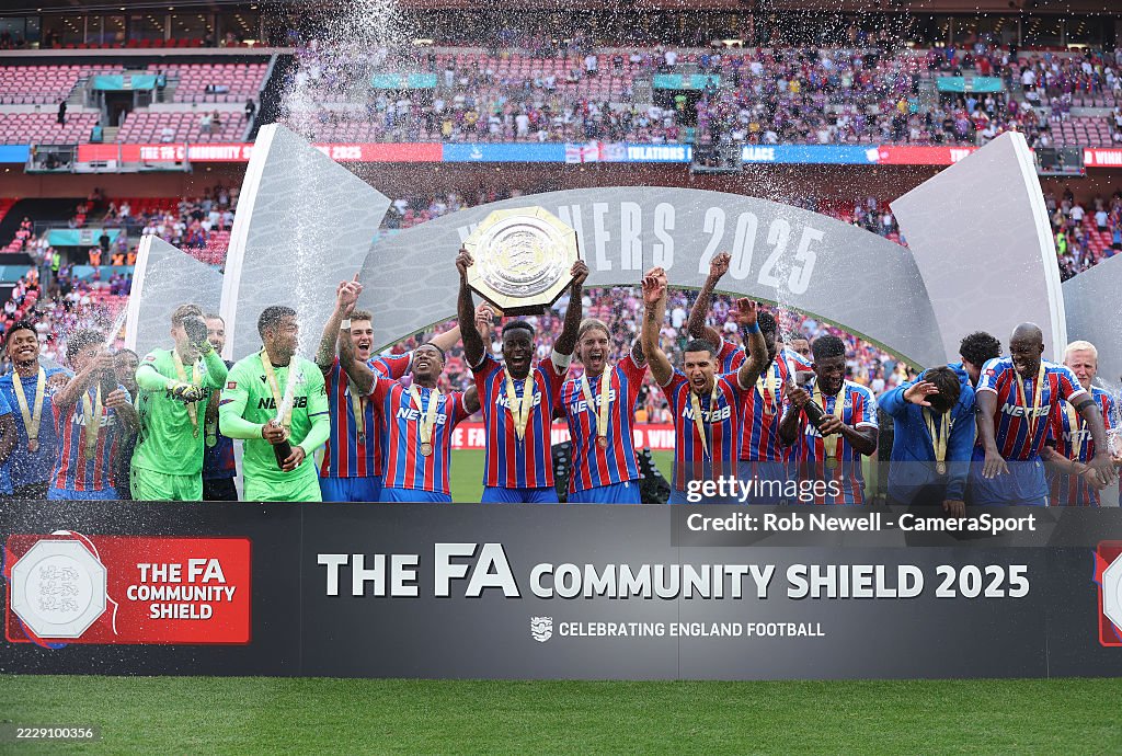Winners Crystal Palace during the 2025 FA Community Shield match