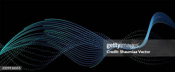 modern technology particles abstract background with glowing dotted halftone lights - artificial intelligence background eps stock illustrations