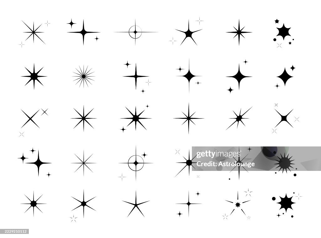Twinkle Stars Vector Illustration