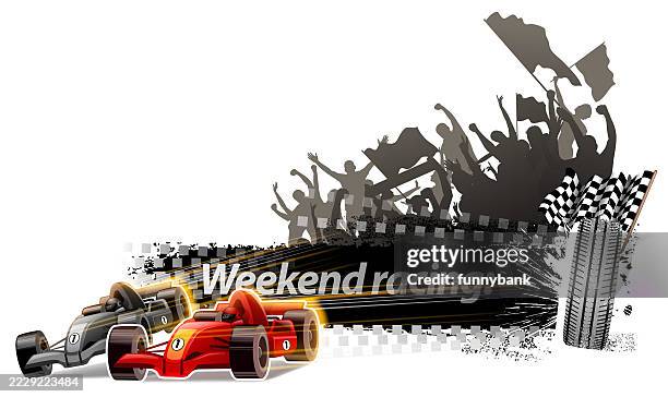 second season - pit stop stock illustrations