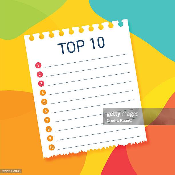 List High Resolution Top 10 List Template With Numbered Items And Quote Bubble Design High ...