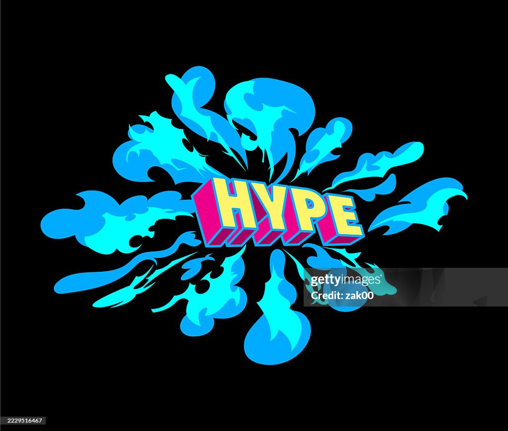 Hypebot Icon Hype Button Social Media Call To Action Cta To Donate For Video User ...
