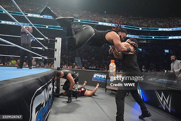 Smackdown Blue Ropes 424 Jacob Fatu Stock Photos, High-Res Pictures, and Images - Getty Images