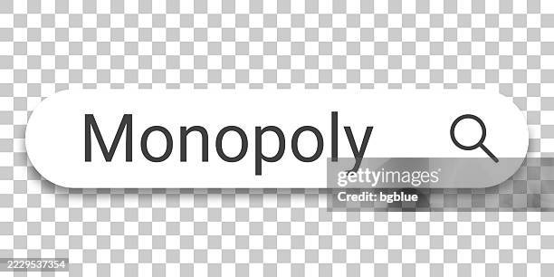monopoly - search bar on transparent background - board game boxes stock illustrations