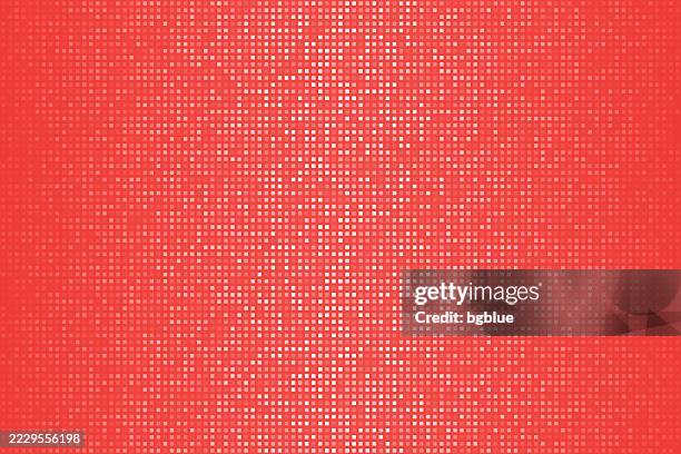 abstract red halftone background with dotted - trendy design - red-sequin-background stock illustrations