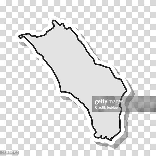 nias map sticker on blank background - sumatra stock illustrations