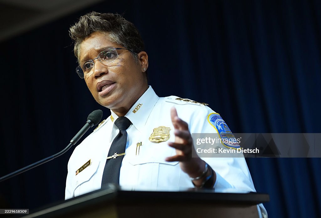 D.C. Mayor Muriel Bowser Holds A News Conference After President Trump Announced Federal Takeover Of D.C. Police