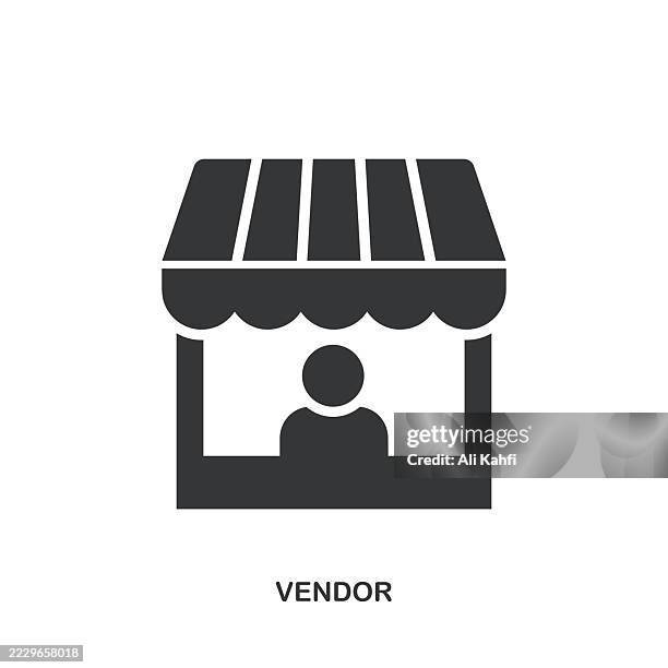 vendor glyph solid icon. solid icon that can be applied anywhere, simple, pixel perfect and modern style. - awning stock illustrations