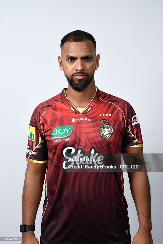 Nicholas Rider Nicholas Pooran of Trinbago Knight Riders during a portrait session ...